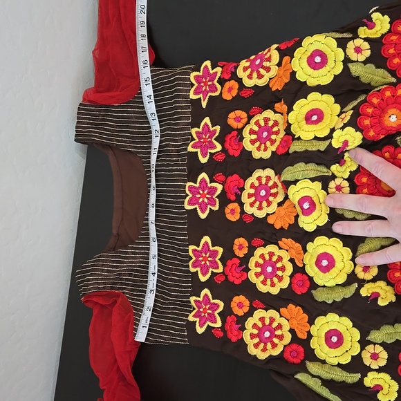 Chiffon Pakistani Embroidered Gorgette Traditional Beautiful Stunning Size 8 - Picture 11 of 13